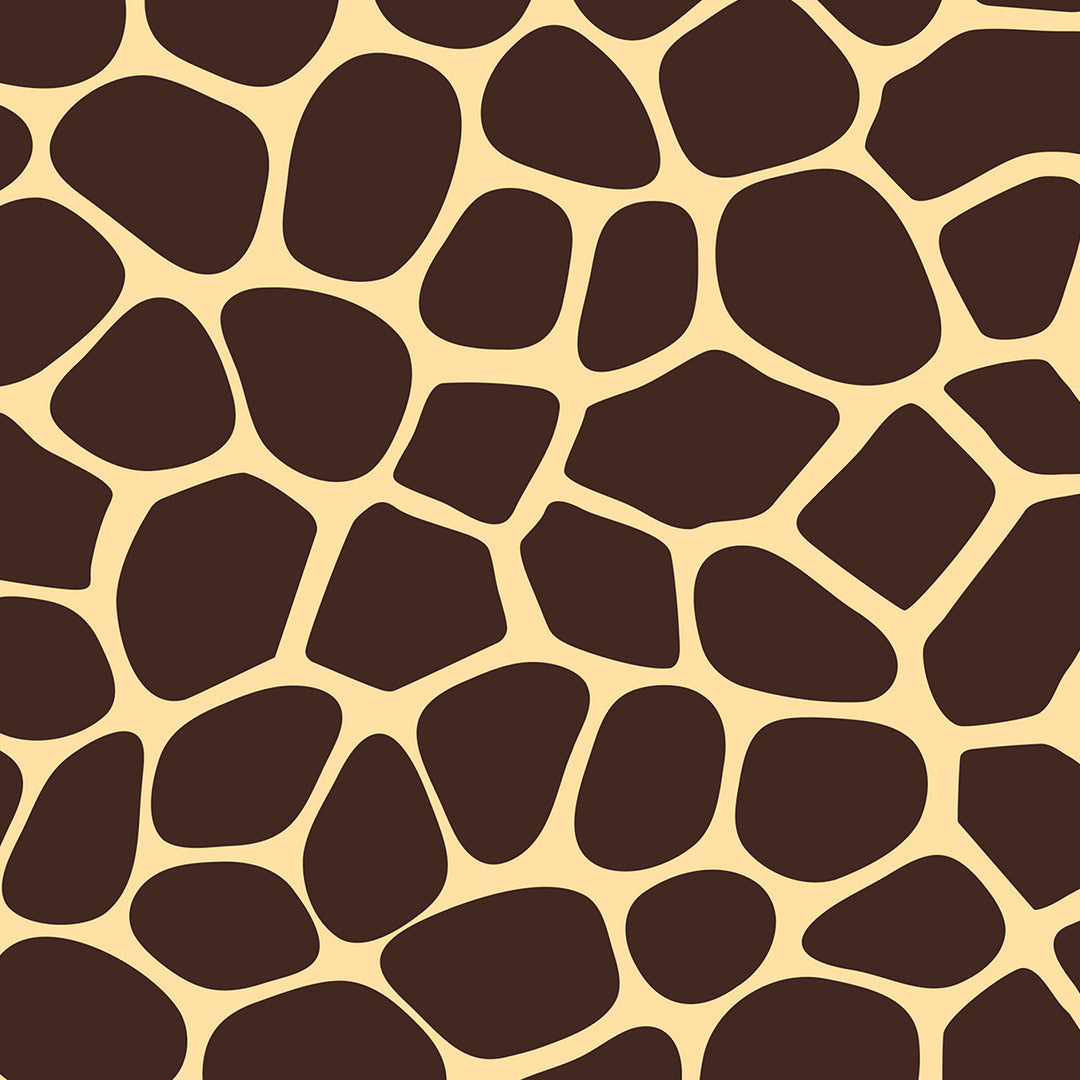 Chic Sips Marula giraffe print pattern in brown and ivory tones