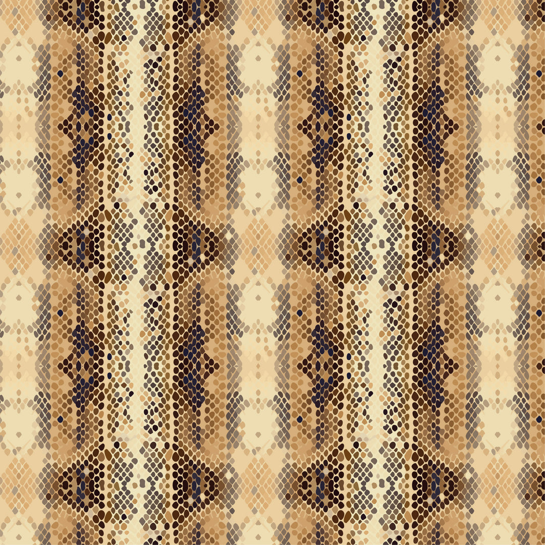 Chic Sips Pythia python print pattern in warm neutral tones
