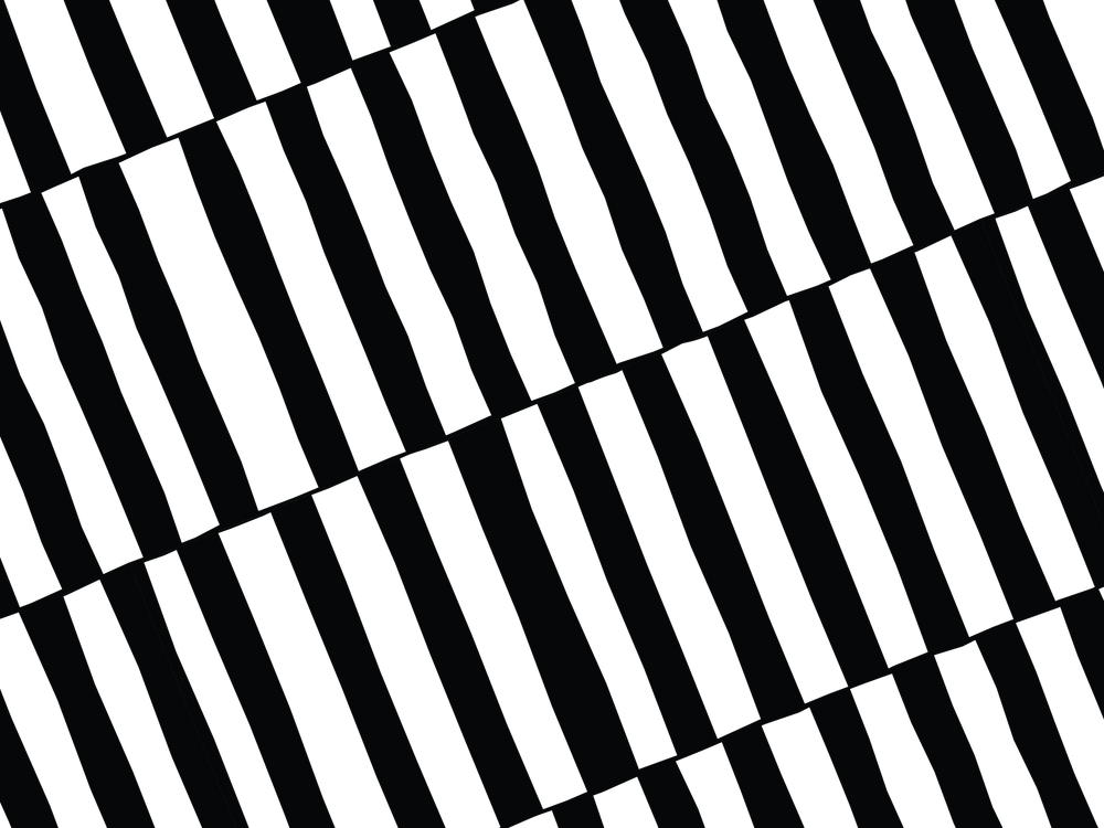 Chic Sips Runway diagonal stripe print pattern in black and white