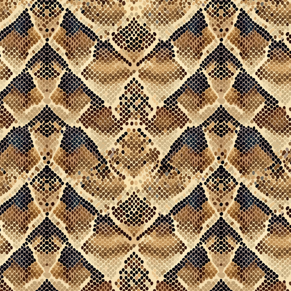 Chic Sips Serpent Rise snake print pattern in warm neutral tones