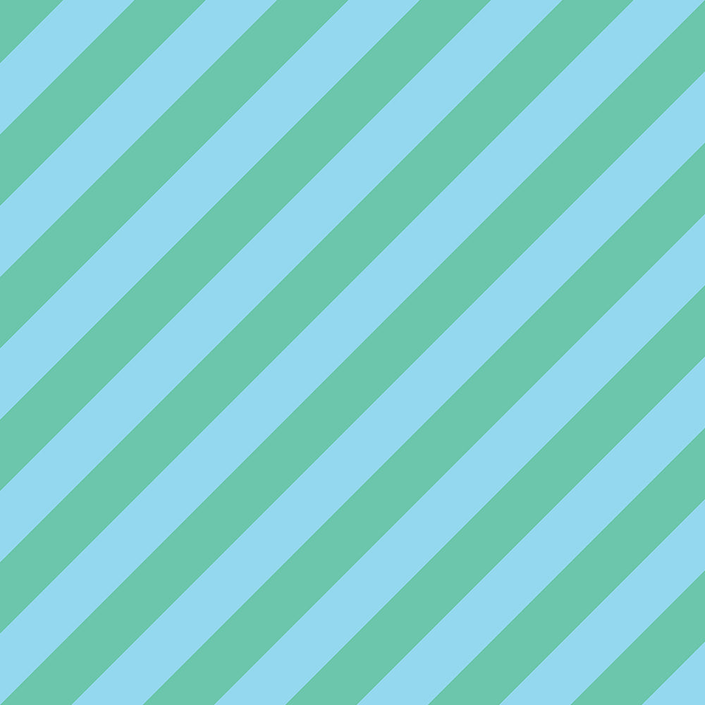 Chic Sips Strut diagonal stripe print pattern in blue and green